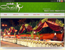Tablet Screenshot of choicecatering.co.in